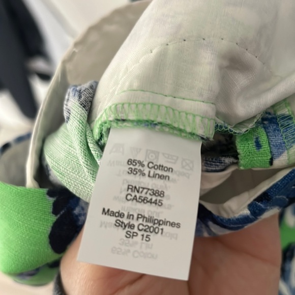 J. Crew factory linen blend floral pleated shorts size 6 new nwt - Picture 8 of 8